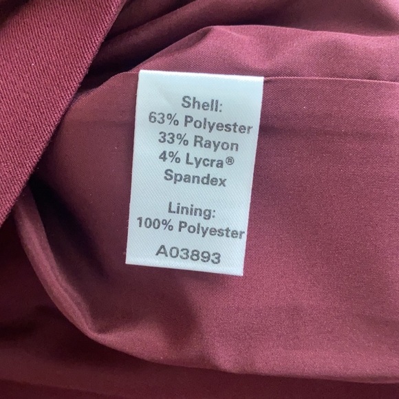 VTG NWT Appleseeds Petite/ Womens Petite Midi Skirt Maroon, Size 6P - Picture 13 of 16